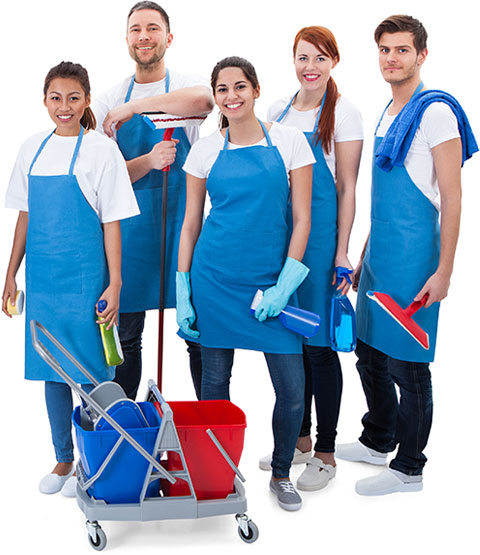 Cleaning team